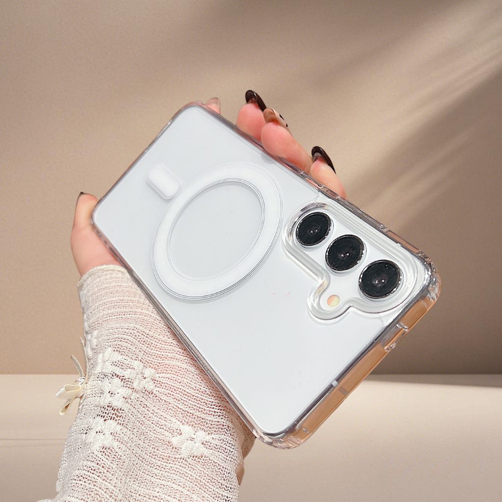 Phone Accessories Online Shop - สําหรับ Samsung Galaxy A56/A36 เคสพีซีแบบแข็งกันกระแทกฝาครอบแม่เหล็กพร้อม MagSafe
