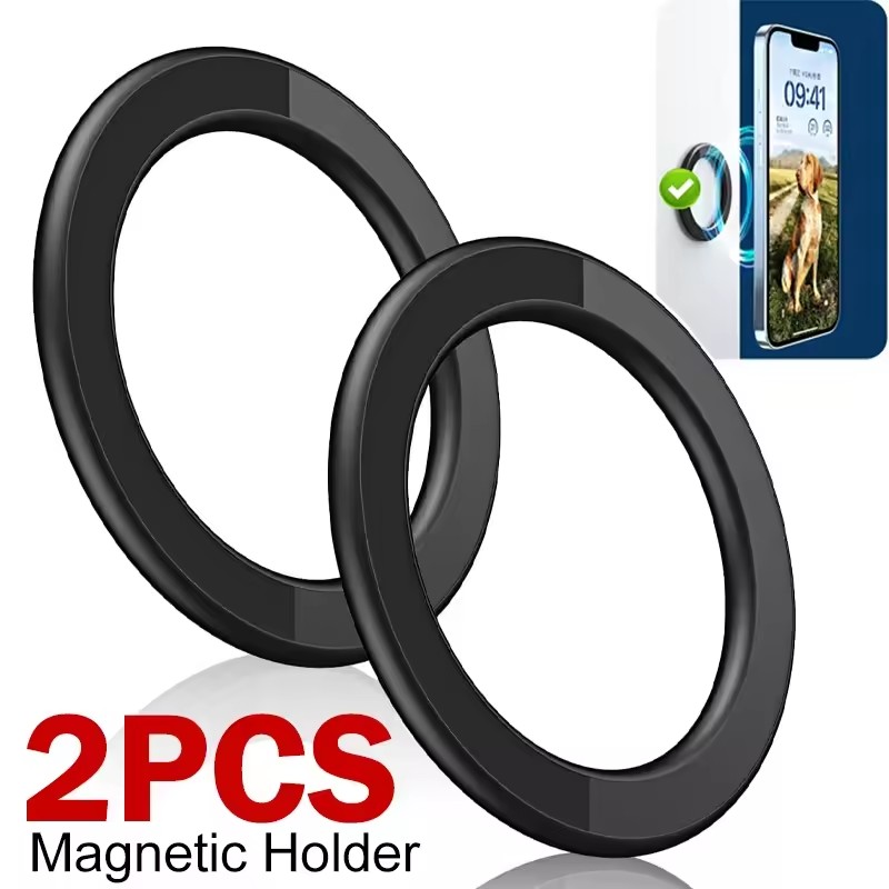 Phone Accessories Hooks - ที่ยึดโทรศัพท์มือถือแบบแม่เหล็ก MagSafe พร้อมกาวแม่เหล็กแรงสูง สำหรับติดผนัง ใช้ได้กับโทรศัพท์มือถือ แท็บเล็ต