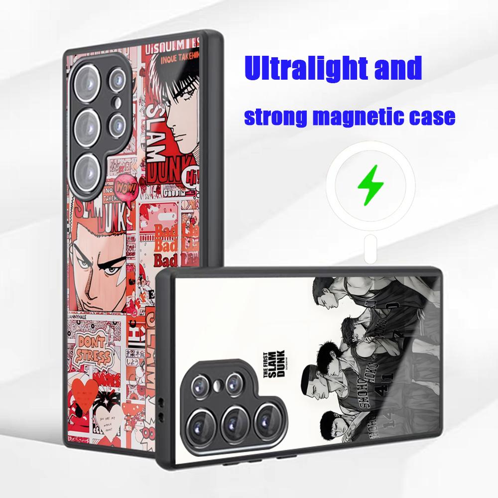 Magnetic Phone Case - เคสโทรศัพท์ลายอนิเมะสุดฮิต สำหรับ Samsung S26 S25 S24