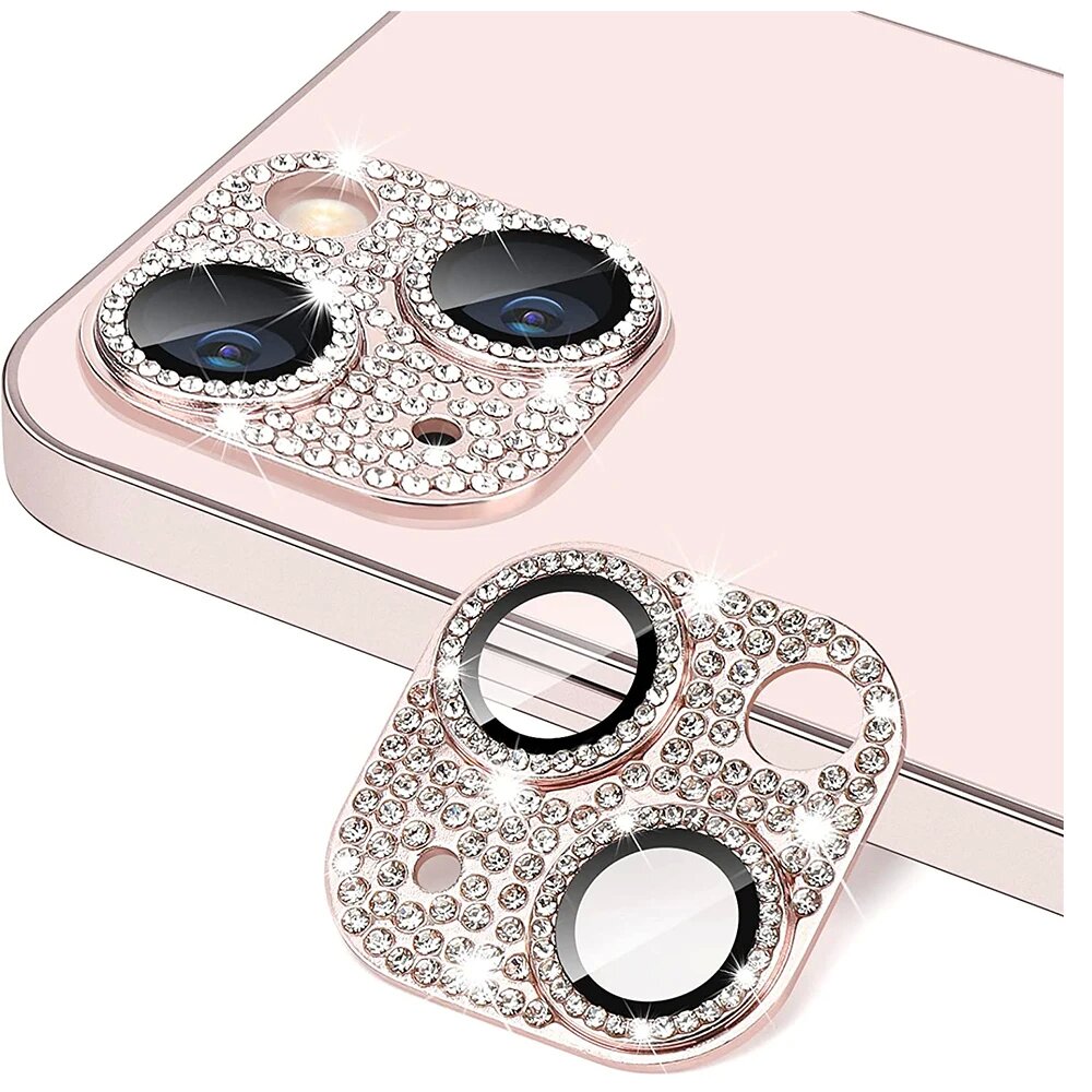 Phone Accessories Design - Glitter Diamondกล้องเลนส์ProtectorสําหรับiPhone 15 14 11 12