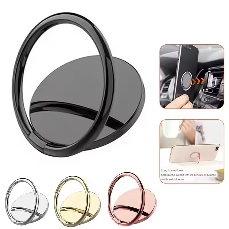Phone Accessories And Gadgets - ที่วางโทรศัพท์มือถือแบบวงแหวนสำหรับ iPhone Xiaomi สติ๊กเกอร์ติดตั้ง รองรับอุปกรณ์เสริมสมาร์ทโฟน ที่ยึดโทรศัพท์แบบวงกลม