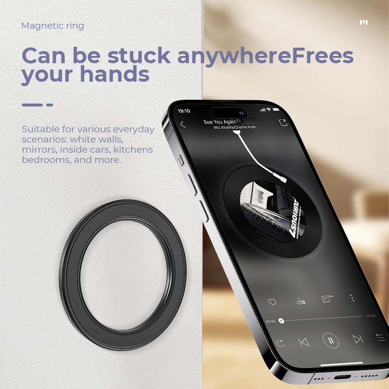 Phone Accessories Hooks - ที่ยึดโทรศัพท์แบบแม่เหล็กแรงสูง Magsafe พร้อมขาตั้ง แม่เหล็กติดผนัง ที่ยึดโทรศัพท์มือถือในรถยนต์ สำหรับ