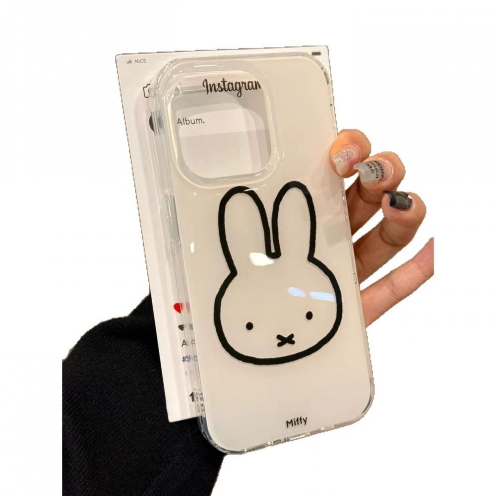 Phone Accessories Background - เคสโทรศัพท์มือถือลายมิฟฟี่ คาวาอี้ ไลน์ มิฟฟี่ แรบบิท สำหรับ