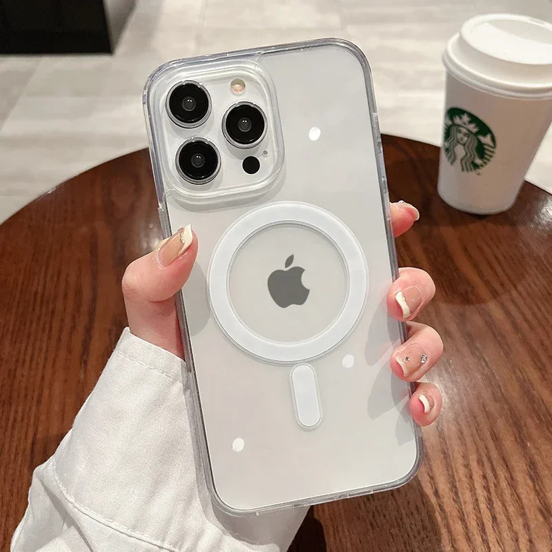 Magnetic Phone Case - เคสโทรศัพท์แบบชาร์จไร้สาย สำหรับ iPhone 17 16 15