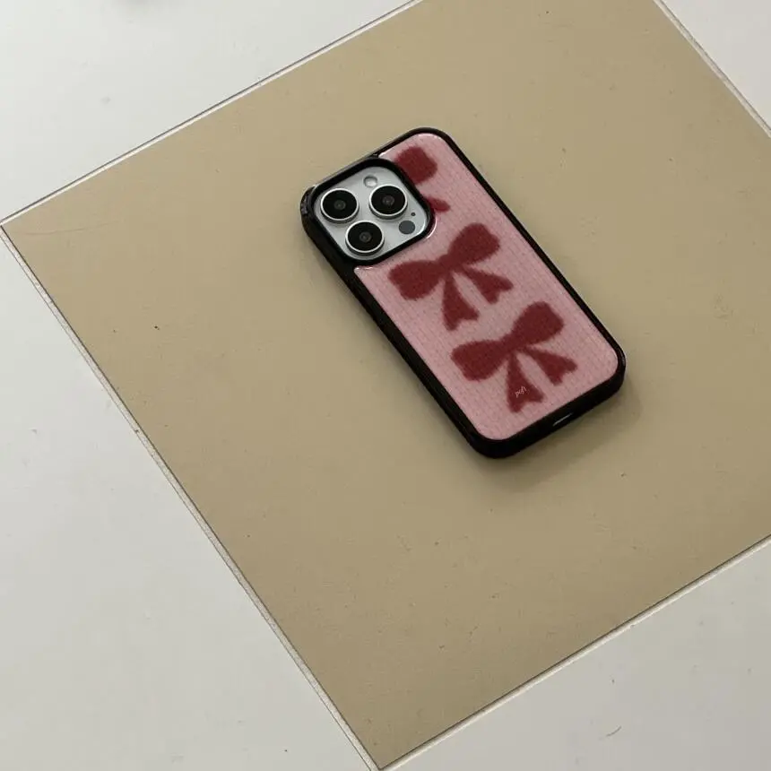 เคสโทรศัพท์ลายโบว์สีแดงน่ารักแ - Y2K Phone Accessories บทวิจารณ์และราคา
