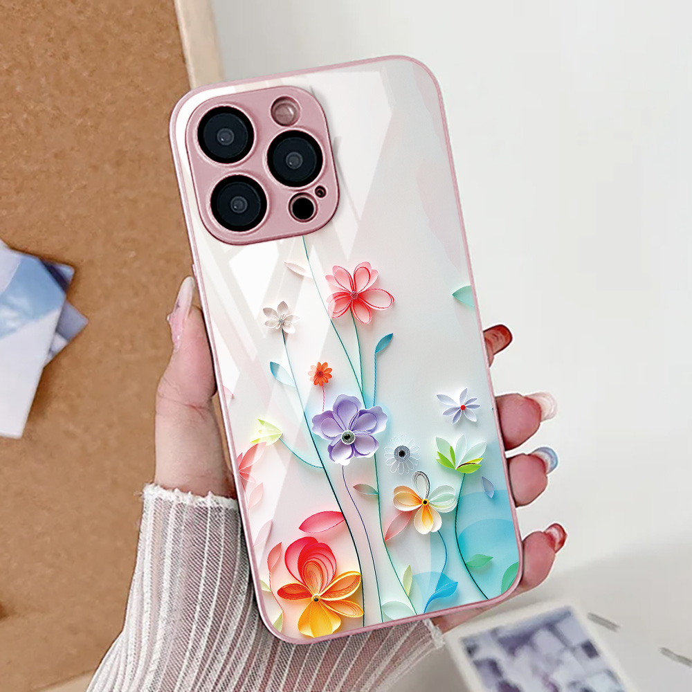 เคสโทรศัพท์ลายดอกบัว สำหรับ iP - Tempered Glass Screen บทวิจารณ์และราคา